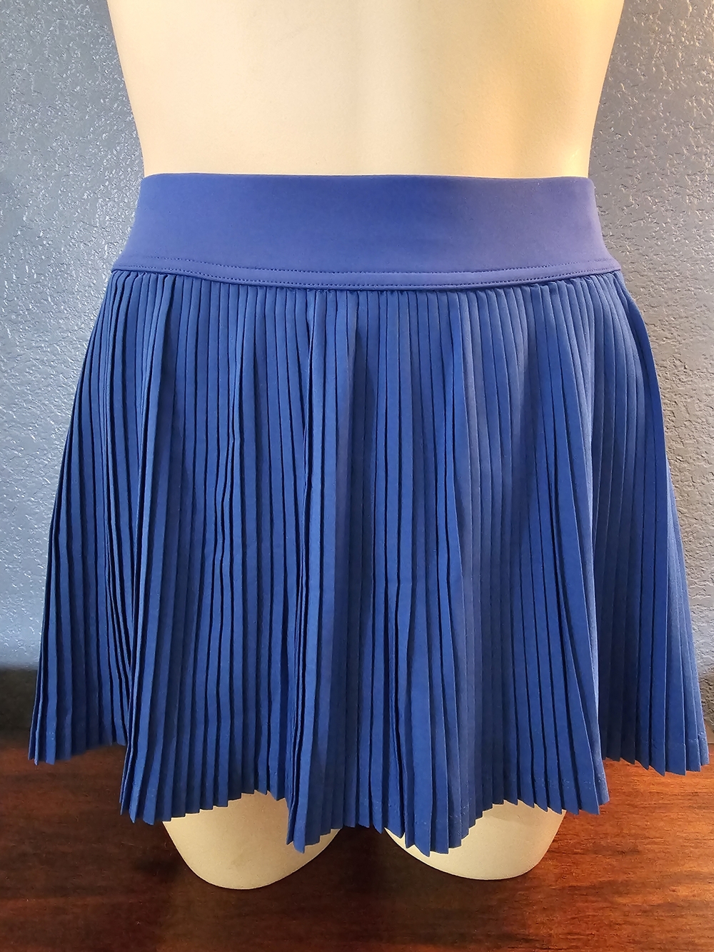 Pleated Blue Women's Skort